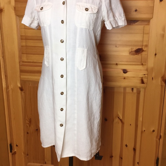 White linen dress - Picture 2 of 7